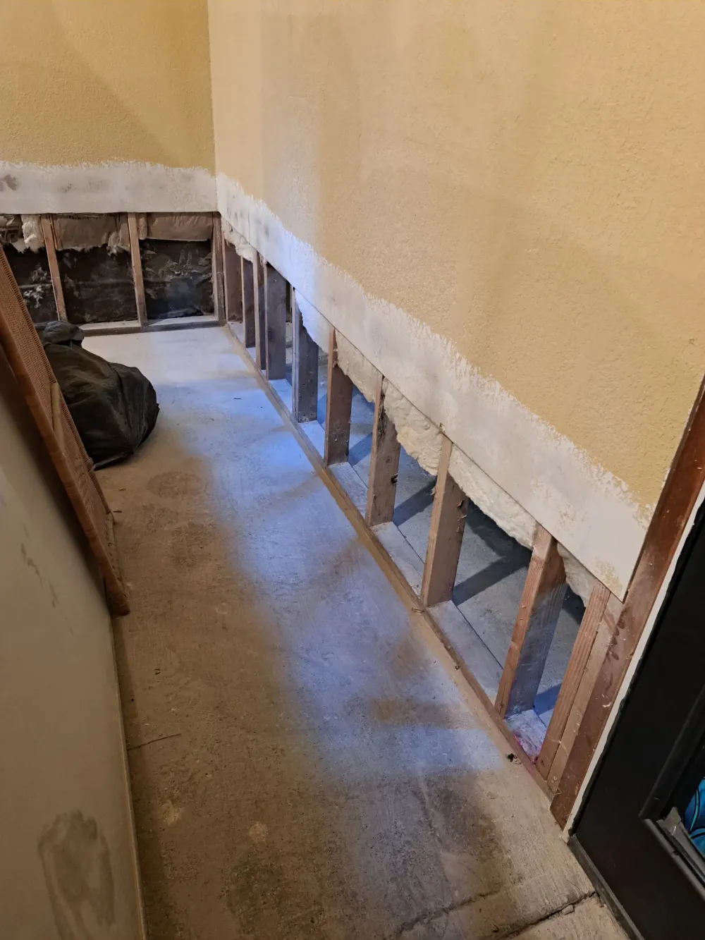 Garage water damage image